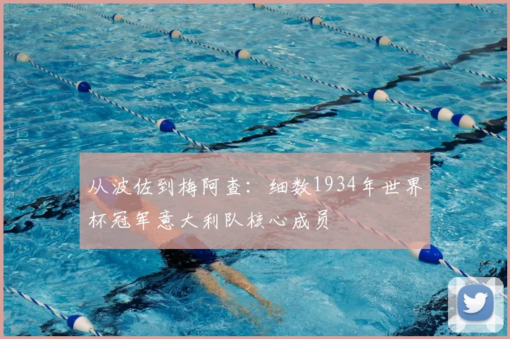 从波佐到梅阿查:细数1934年世界杯冠军意大利队核心成员